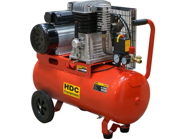 Компрессор HDC HD-A051 ременной (396 л/мин, 10 атм, ременной, масляный, ресив. 50 л, 220 В, 2.20 кВт)