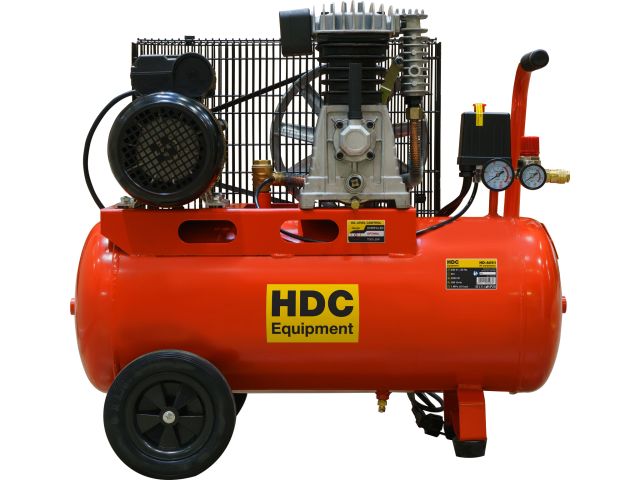 Компрессор HDC HD-A051 ременной (396 л/мин, 10 атм, ременной, масляный, ресив. 50 л, 220 В, 2.20 кВт)
