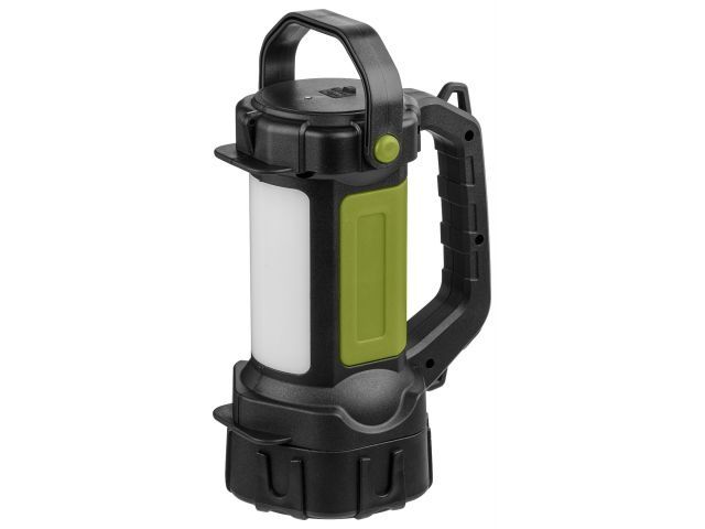 Фонарь светодиодный аккум. 3Вт+3Вт (зел.) ЮПИТЕР (USB A - micro-USB кабель в комплекте)