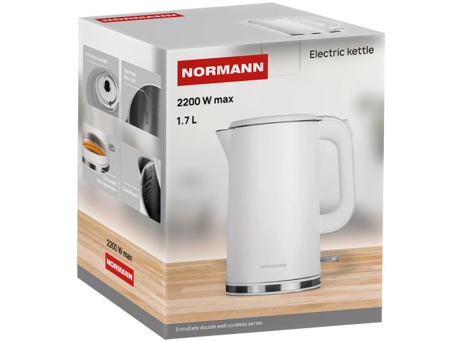 Чайник электрический NORMANN AKL-521 (ОТГРУЗКА ТОЛЬКО ПО ЭТН/ЭТТН | 2200 Вт; 1,7 л; двойн.стенки)