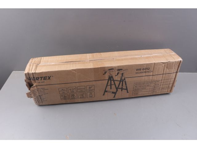 Верстак складной WORTEX WB 6012 БАМБУК, 605X540X(860-1140) мм, регулировка столешницы уцененный (0 (нагрузка до 100 кг, масса 7,5 кг)