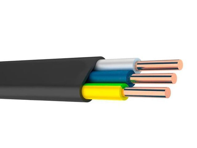 Кабель ВВГ-Пнг(A) 3х2,5 (бухта 100м) Ч Щучинский завод Автопровод (черный;)