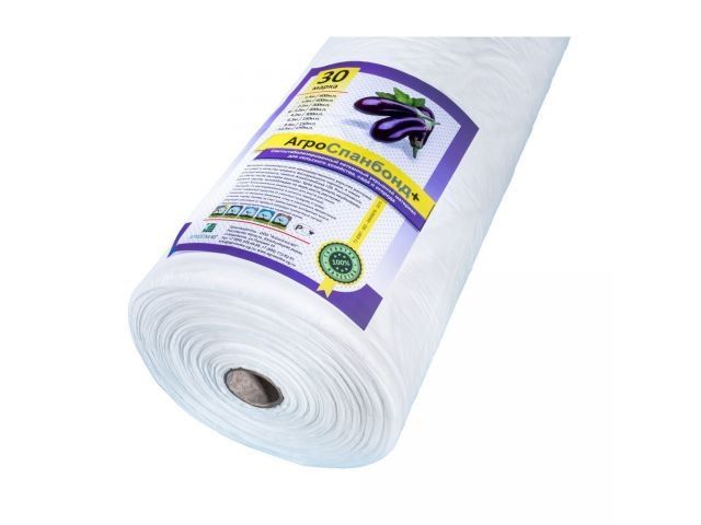 Спанбонд №30 белый рулон 3.2 м, 1 м. пог. (300 м. пог. рулон)