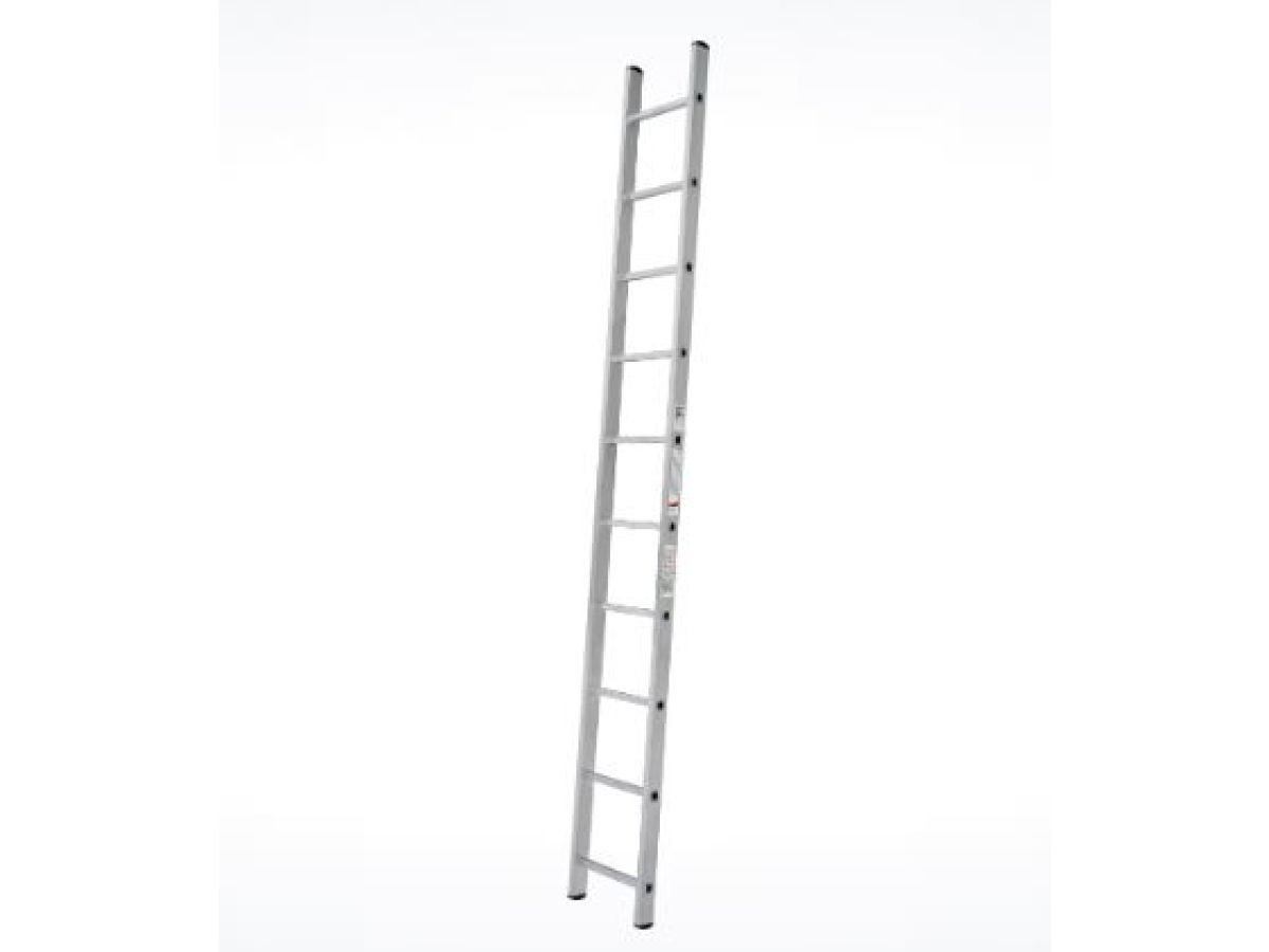 Лестница алюм. односекц. 263см 10 ступ., 3,4 кг PRO STARTUL (ST9945-10)