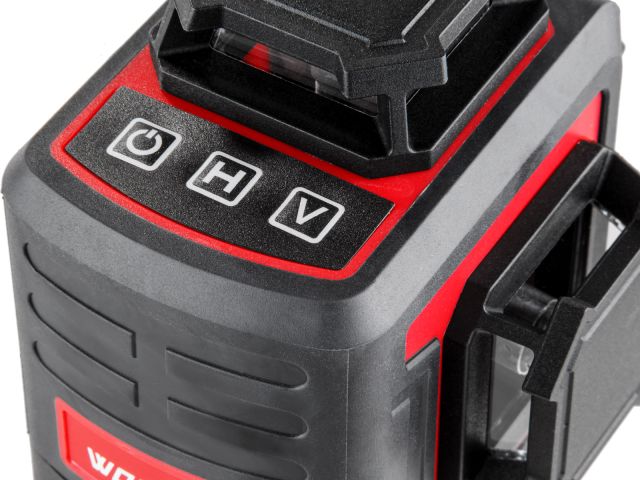 Нивелир лазерный линейный WORTEX LX LL 0340-2 (4х360°, до 25 м, +/- 0.3 мм/м, зеленый) (резьба 1/4")