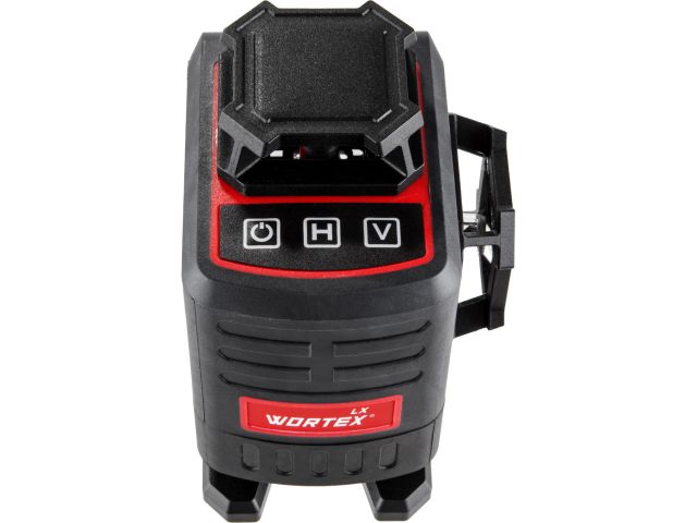 Нивелир лазерный линейный WORTEX LX LL 0340-2 (4х360°, до 25 м, +/- 0.3 мм/м, зеленый) (резьба 1/4")