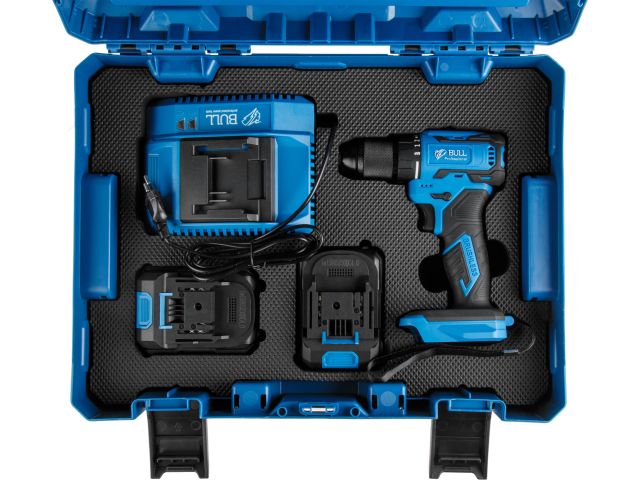 Аккум. дрель-шуруповерт BULL SR 1804 R-series Xcase XLTpro БЕСЩЕТ., Импульс., 18 В, 50 Н*м, 2х4 А*ч (шурупы до 10 мм)