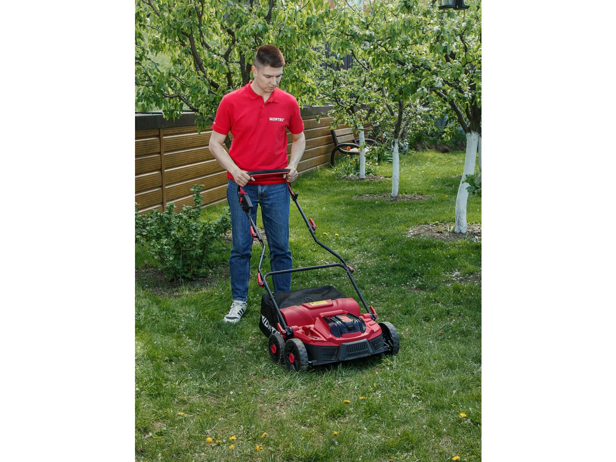Аккум. аэратор-скарификатор WORTEX CAE 3736 ALL1 XLT SET БЕСЩЁТ.ДВИГ., 18В+18В, шир. 37 см