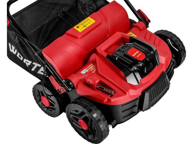 Аккум. аэратор-скарификатор WORTEX CAE 3736 ALL1 XLT SET БЕСЩЁТ.ДВИГ., 18В+18В, шир. 37 см (2 4Ач акб, зу, вал для аэрации, вал для скарифик