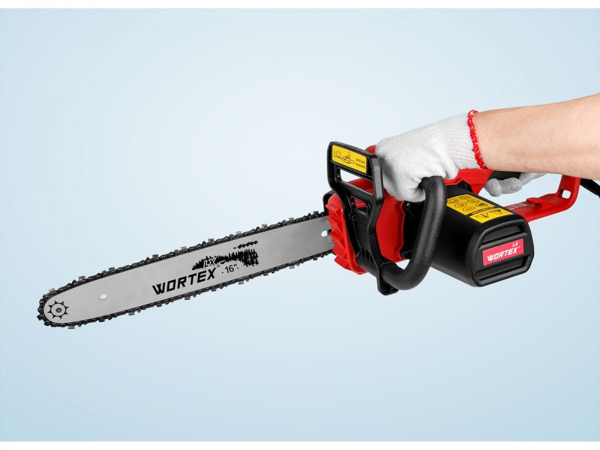 Пила цепная электрическая WORTEX LX EC 4020-1 F шина 40 см (16"), 3/8" LP, 1.3 мм