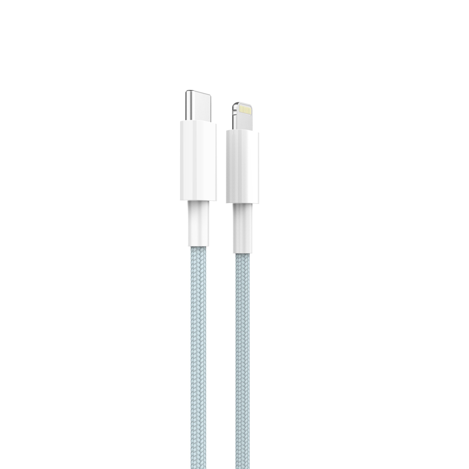 Кабель USB KEIZEN KZ-5289104, Type-C — Lightning, PD20W, 1 м, голубой