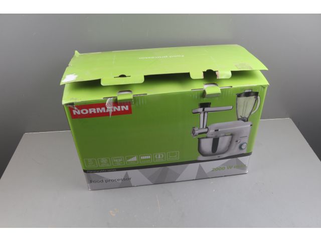 Кухонный комбайн NORMANN AFP-961 уцененный (0005973030) (2000 Вт; регул.скор.; 5 функций; чаша миксера 7 л; чаша блендера 1,5 л)