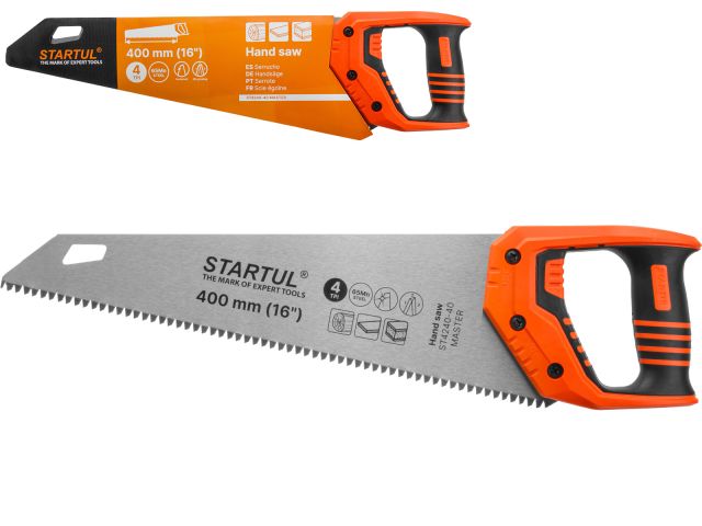 Ножовка по дер. 400мм 4 TPI STARTUL MASTER (ST4240-40) (Крупный зуб)