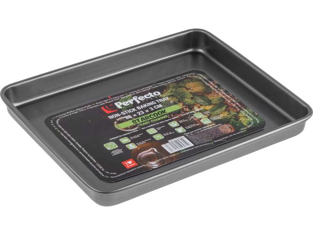 Форма для выпечки, прямоугольная, 28х23х3 см, антипригарное покрытие, STARCOOK, PERFECTO LINEA