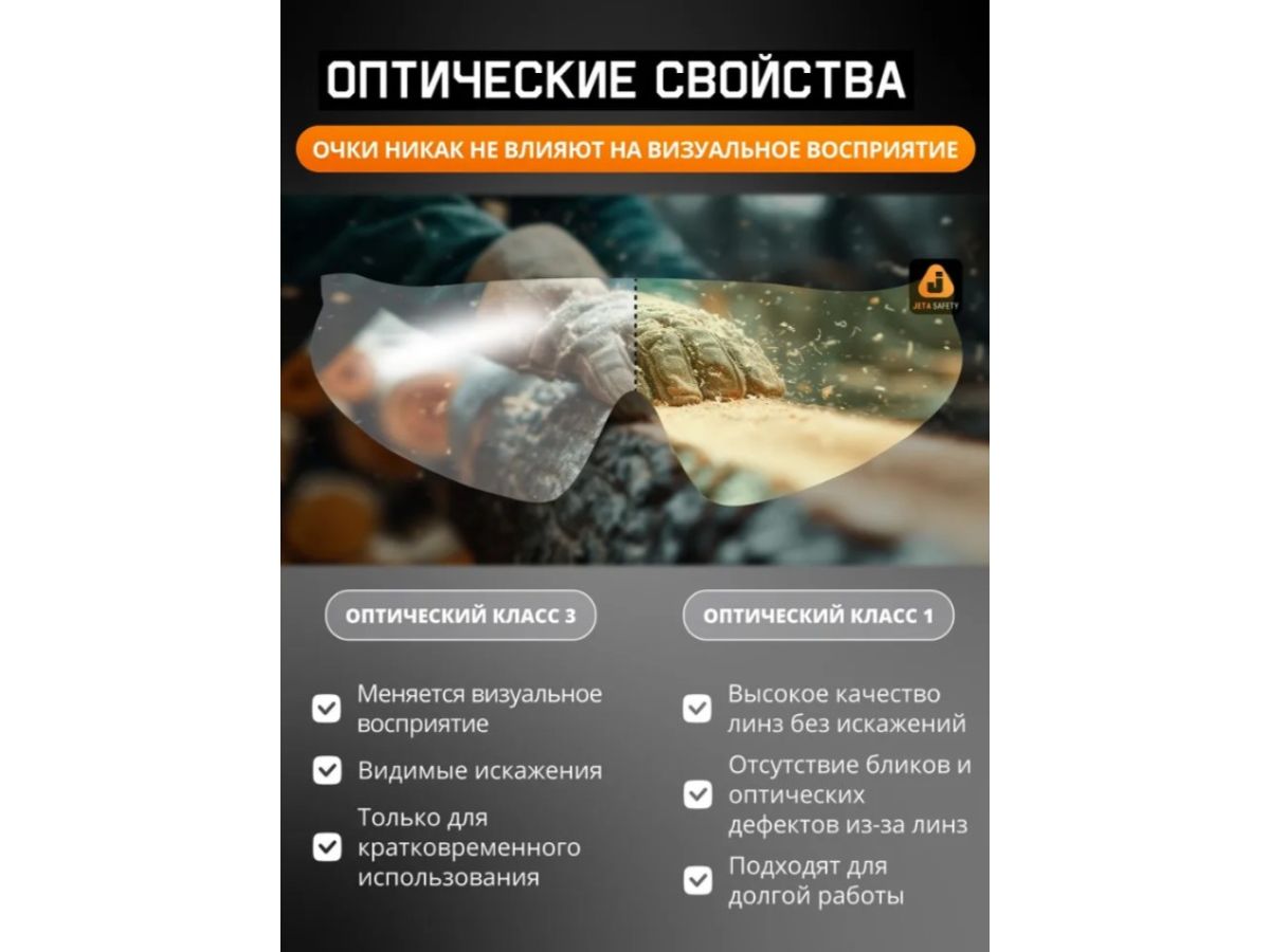 Очки открытые JETA SAFETY Eclipse янтарные
