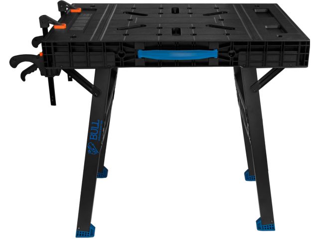 Верстак складной BULL WB 4585 в кор. 455 кг, 852x608x790 мм, переносной, 2 струбцины (Быстроскладная конструкция)