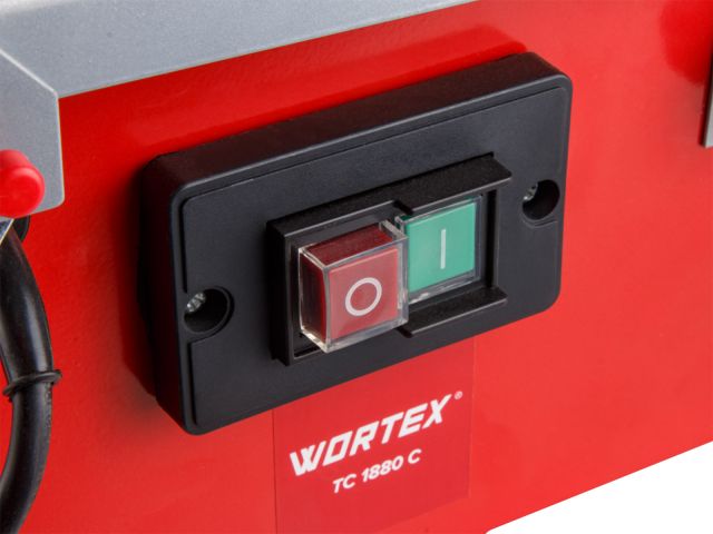 Плиткорез электрический WORTEX TC 1880 C в кор. 600 Вт, 180 мм, 2800 об. мин., глубина до 34 мм (стол 385x380 мм, водная система охлаждения)