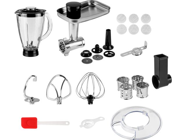 Кухонный комбайн NORMANN AFP-965 (ОТГРУЗКА ТОЛЬКО ПО ЭТН/ЭТТН | 2000 Вт; регул.скор.; 12 функций; чаша миксера 7 л; чаша блендера 1,5 л; тер