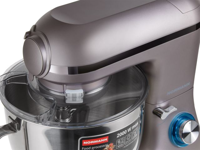 Кухонный комбайн NORMANN AFP-965 (ОТГРУЗКА ТОЛЬКО ПО ЭТН/ЭТТН | 2000 Вт; регул.скор.; 12 функций; чаша миксера 7 л; чаша блендера 1,5 л; тер