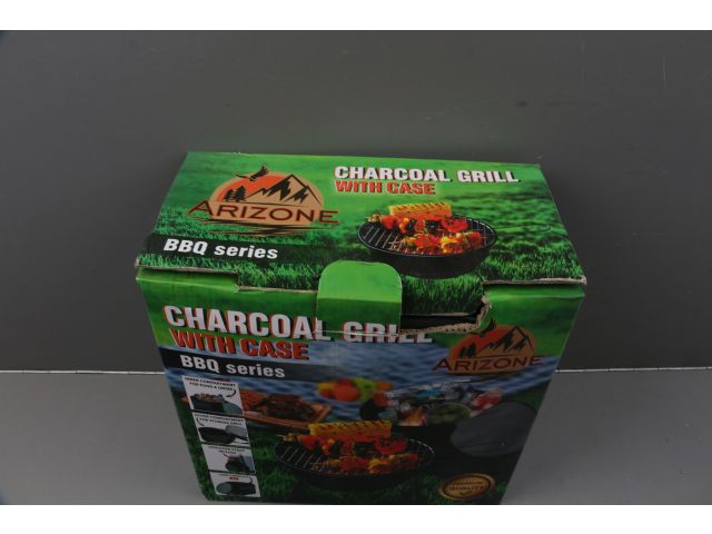 Гриль угольный в чехле, 26.5x24 см, BBQ, ARIZONE уцененный (0014078340)