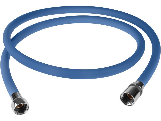 Шланг душевой, Si, 1/2" г-г 150 см, голубой, a-five (Гайка латунь (anti-twist), 25 бар)