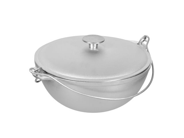 Казан алюминиевый литой с крышкой, 4 л., BOYSCOUT