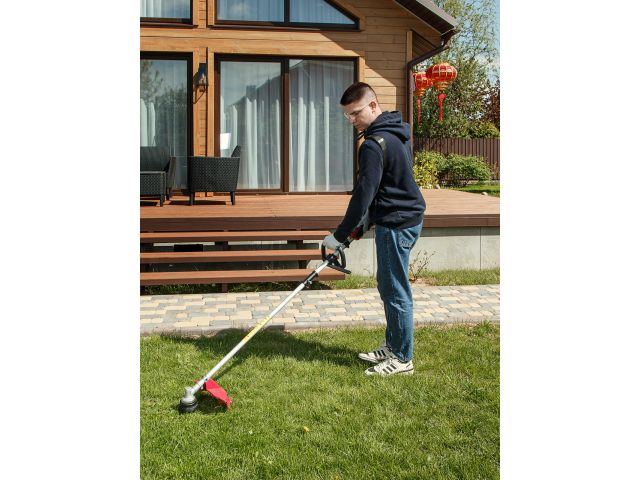 Триммер аккум. WORTEX TB 3036-1 ALL1 XLT SET БЕСЩЁТ.ДВИГ., 18В+18В, шир.скаш.340/255 мм леска/нож