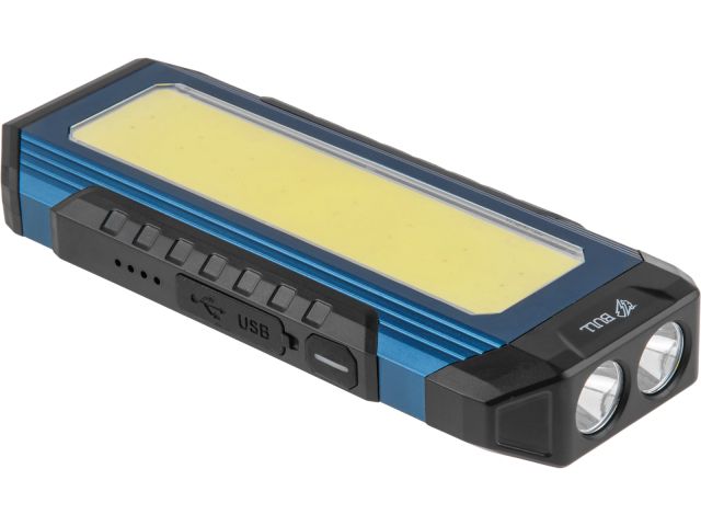 Фонарь светодиодный аккумуляторный BULL CF 2310 в кор. 230-1000 Лм, 7 режимов, магнит (5 В, 4 Ач, складная конструкция, может выступать как 