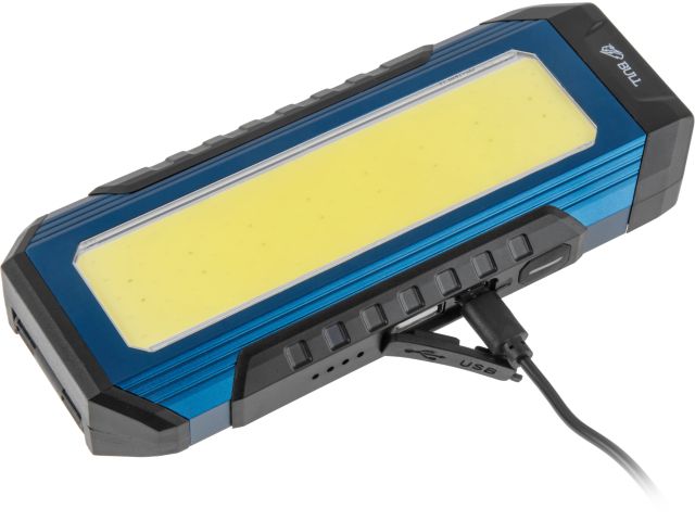 Фонарь светодиодный аккумуляторный BULL CF 2310 в кор. 230-1000 Лм, 7 режимов, магнит (5 В, 4 Ач, складная конструкция, может выступать как 