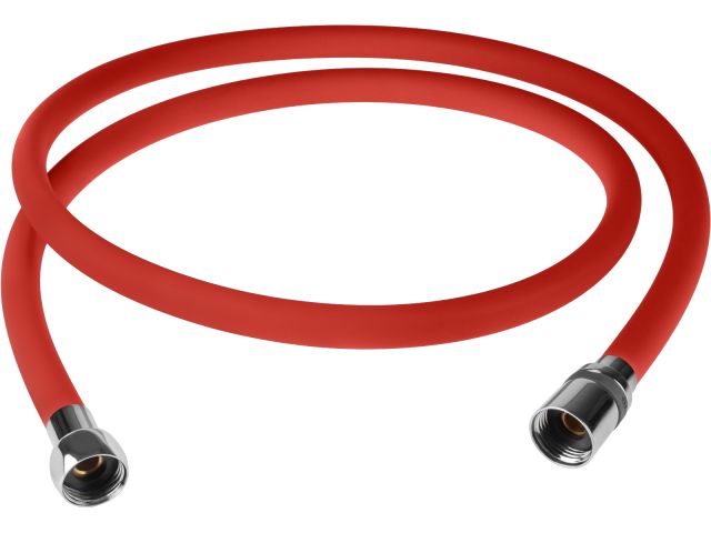 Шланг душевой, Si, 1/2" г-г 150 см, красный, a-five (Гайка латунь (anti-twist), 25 бар)