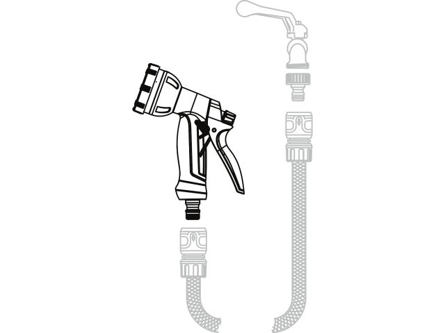 Пистолет-распылитель 8-позиц. STARTUL METSA (ST6013-01)