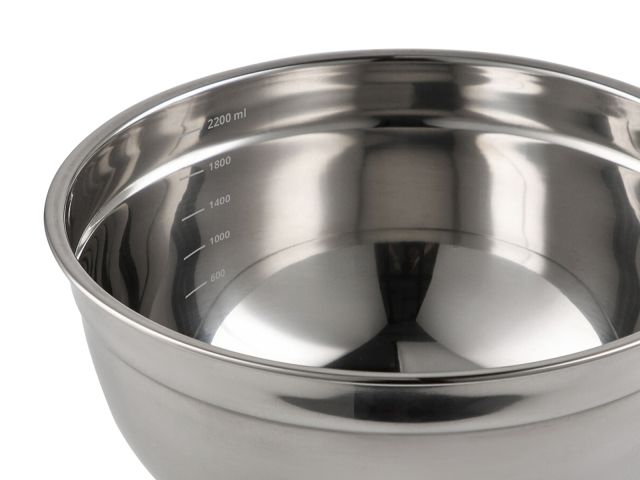 Миска для взбивания из нержавеющей стали, диаметр 22 см, с крышкой, серия CHEF, PERFECTO LINEA