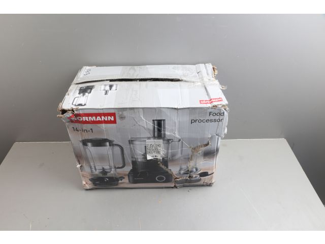 Кухонный комбайн NORMANN AFP-951 уцененный (0033636860) б/у (1300 Вт; 6 скор.+ импульс. реж.; 14 функций; блендер 1.8 л; чаша чоп. 2.3 л; те