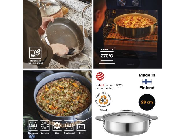 Жаровня 28 см All Steel Fiskars