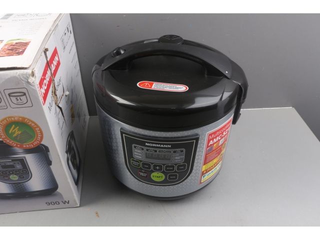 Мультиварка NORMANN AMC-521 уцененный (0039181305) (ОТГРУЗКА ТОЛЬКО ПО ЭТН/ЭТТН | 900 Вт; 5л; 10 программ; СМАРТШЕФ; паровая корзина; фритюр