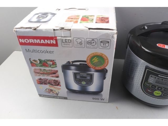 Мультиварка NORMANN AMC-521 уцененный (0039181305) (ОТГРУЗКА ТОЛЬКО ПО ЭТН/ЭТТН | 900 Вт; 5л; 10 программ; СМАРТШЕФ; паровая корзина; фритюр