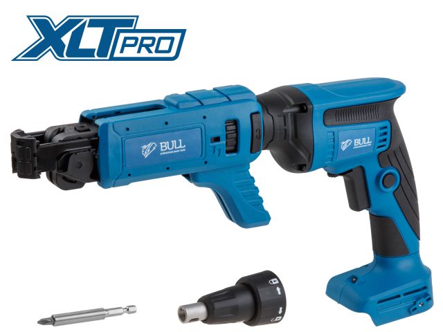 Аккум. ленточный шуруповерт BULL CAS 1844 в кор. SOLO, XLTpro, БЕСЩЕТ., 18 В, 4500 об/мин, 57 мм (Саморезы до 57 мм)