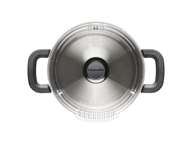 Кастрюля стальная 3л с крышкой Functional Form Fiskars