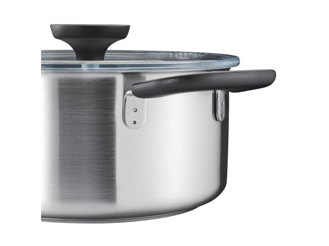 Кастрюля стальная 3л с крышкой Functional Form Fiskars