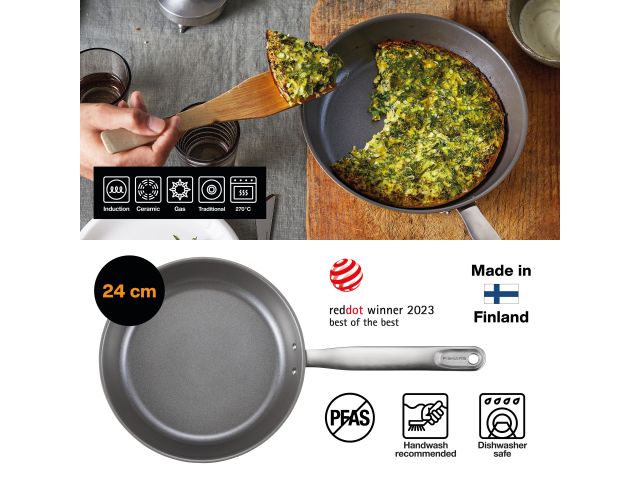 Сковорода 24 см All Steel Fiskars