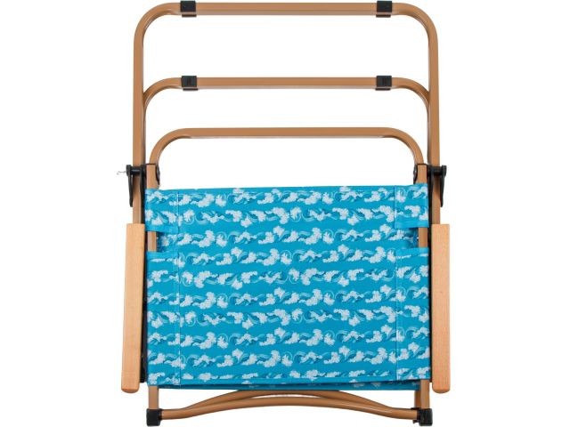 Кресло складное (садовое), бежевый/волна, ARIZONE (Материал каркаса: сталь.)