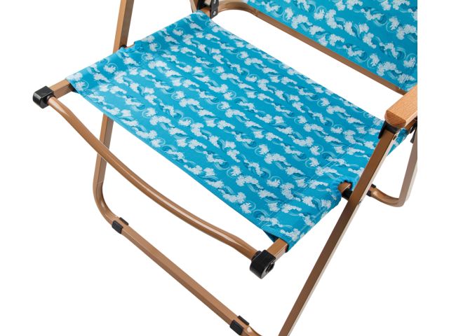 Кресло складное (садовое), бежевый/волна, ARIZONE (Материал каркаса: сталь.)