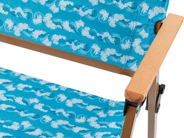 Кресло складное (садовое), бежевый/волна, ARIZONE (Материал каркаса: сталь.)