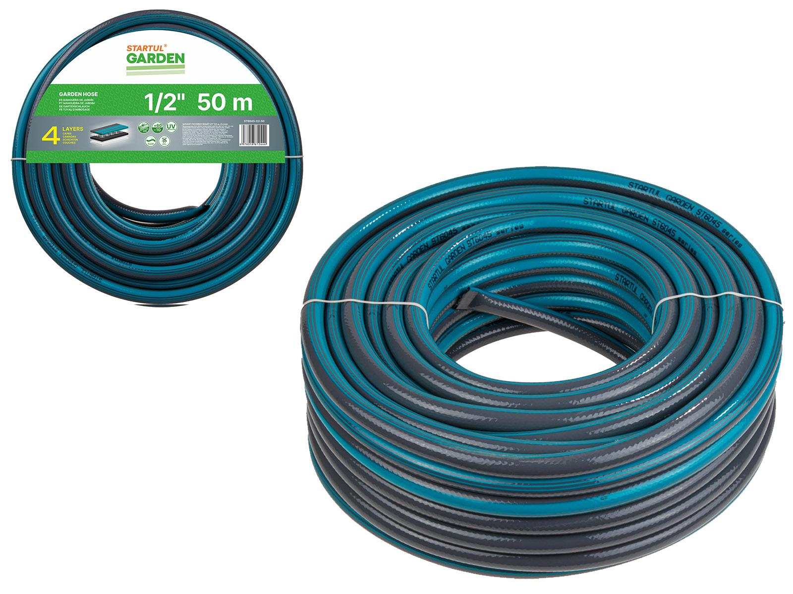 Шланг поливочный 1/2″ 50м STARTUL GARDEN (ST6045-1/2-50)