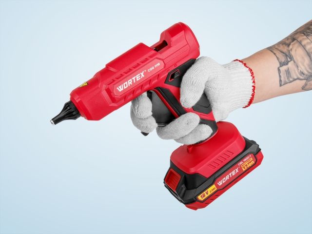 Аккум. клеевой пистолет WORTEX CGG 1118 в кор. ALL1 XLT SOLO 18В, 11 мм