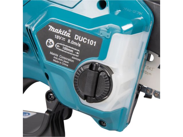 Аккум. пила цепная MAKITA DUC101SF шина 10 см (4"), 0.325", 1.1 мм в кор. (18.0 В 1 акк.3.0 А/ч Li-Ion, ЗУ DC18SD)