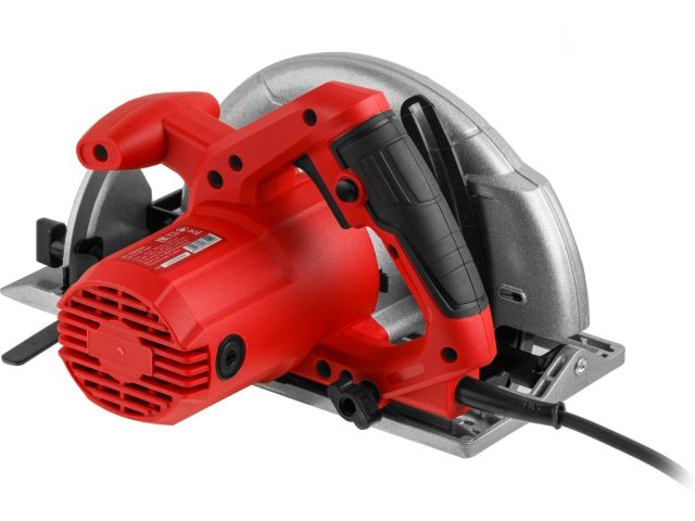 Циркулярная пила WORTEX CS 1865 в кор. 1400 Вт, 185 мм, пропил до 65 мм, алюм. подошва (1400 Вт, 185х20 мм 24Т, пропил до 65 мм, алюминиевая