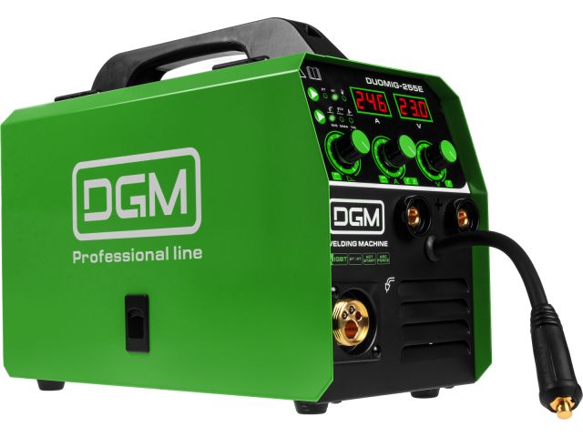 Полуавтомат сварочный DGM DUOMIG-255E (220В; MIG/FLUX/MMA/TIG; евроразъем; смена полярности)