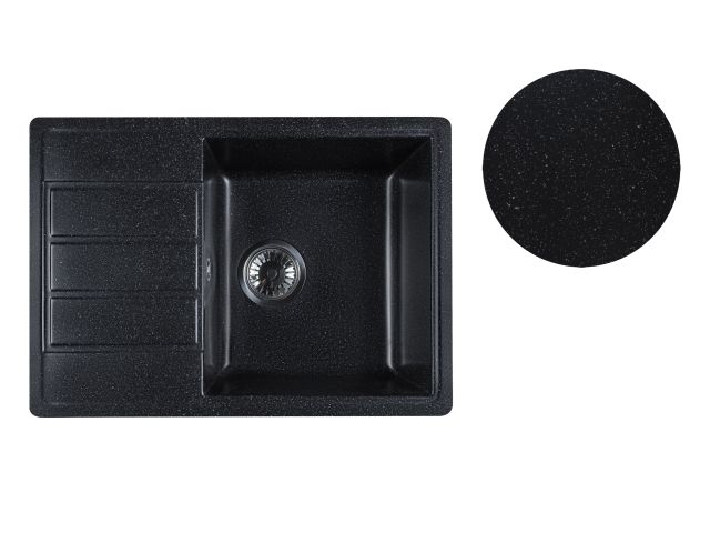 Мойка кухонная из искусственного камня MISTA оникс 615х440 мм, AV Engineering