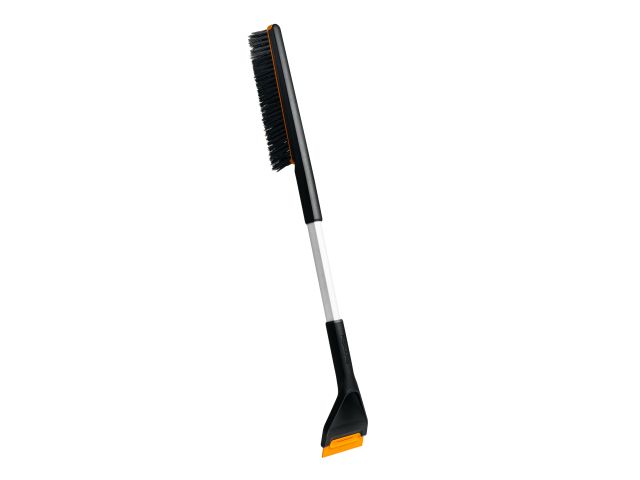Щетка для снега 76см со скребком Plus FISKARS (щетка-сметка снеговая, съемный скребок)